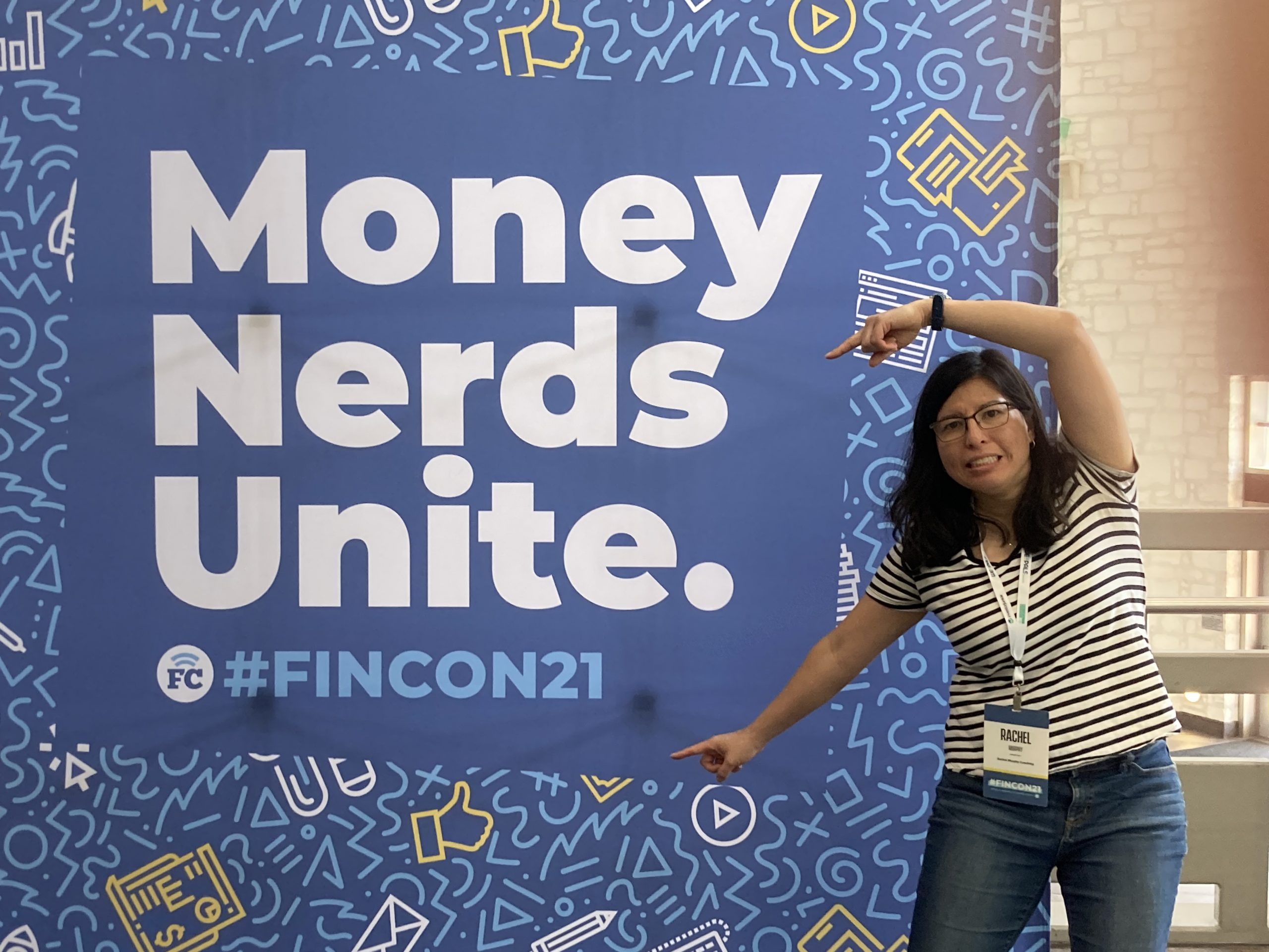 IMG-1695 Rachel in front of the FinCon sign